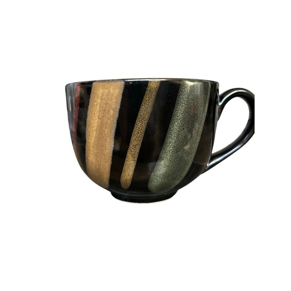 Sango stone ware Off Center Stripes On Sand, Square, smooth replacement piece di